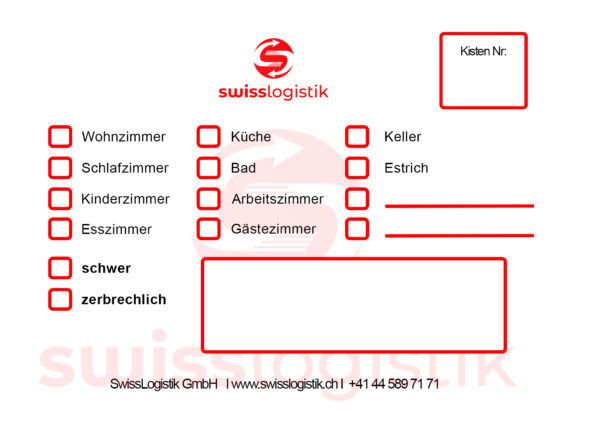 Etiketten swisslogistik