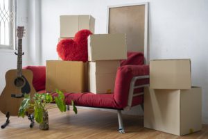 moving day concept cardboard carton boxes stackSwissLogistik Zuegelunternehmen der Schweiz