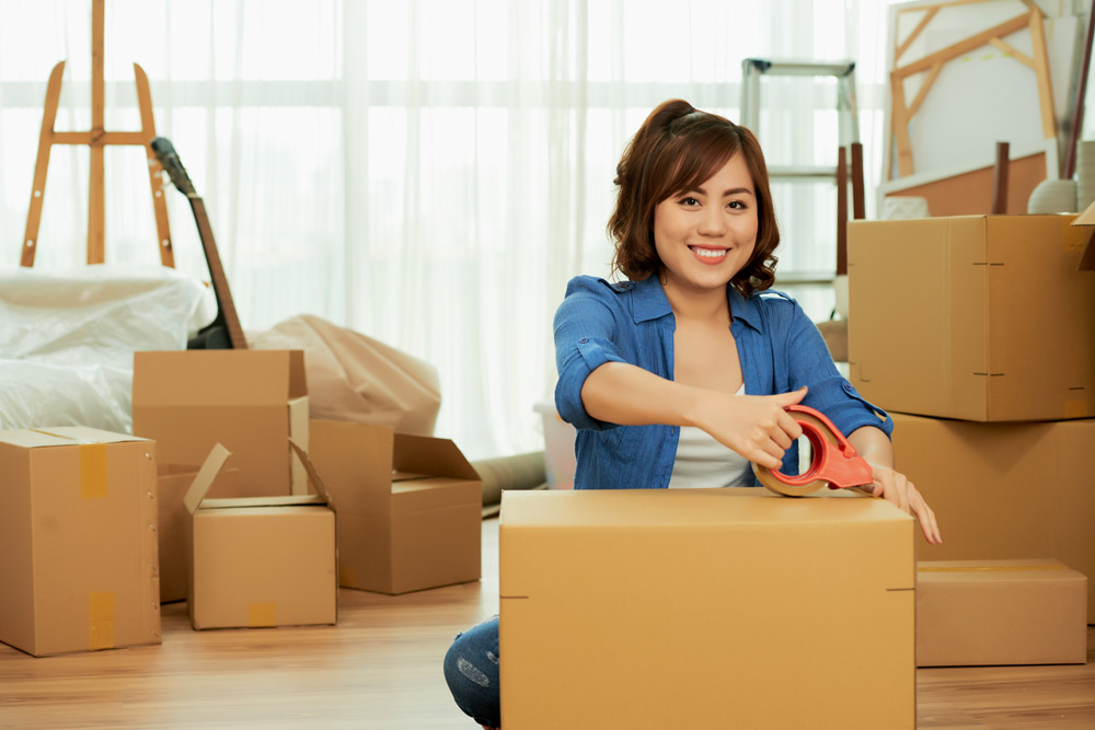 Organisiertes Auspacken