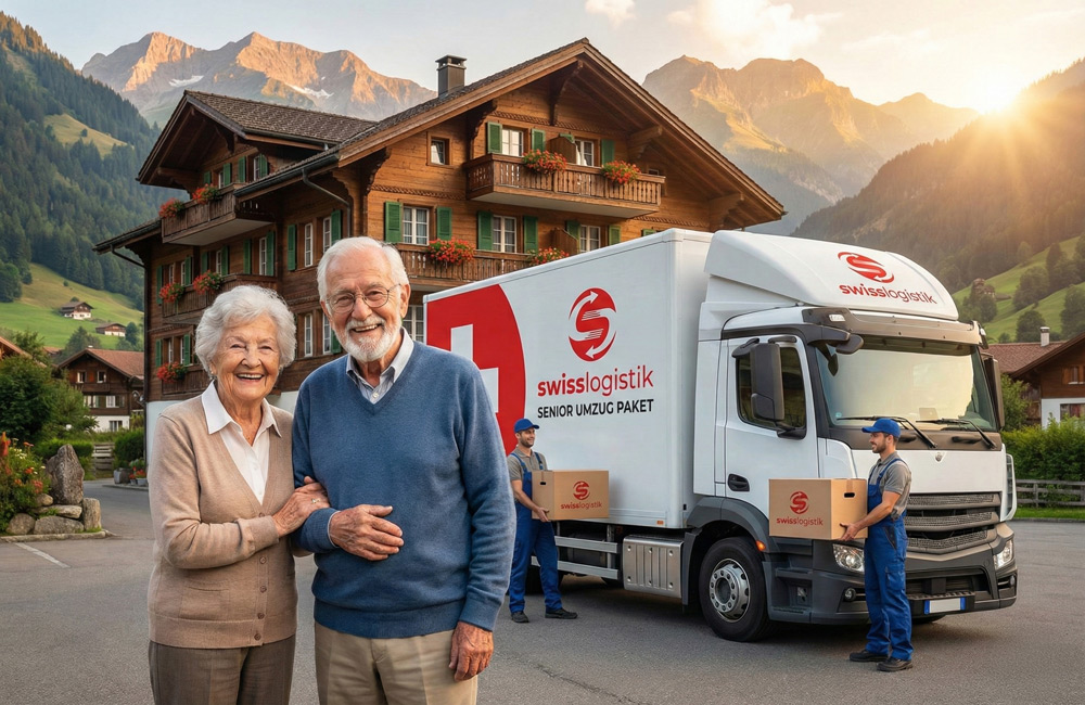 Ankommen leicht gemacht: Beim Seniorenumzug unterstützen die Mitarbeiter von Swiss Logistik tatkräftig und einfühlsam beim Einzug in die neue Umgebung im Pflegeheim