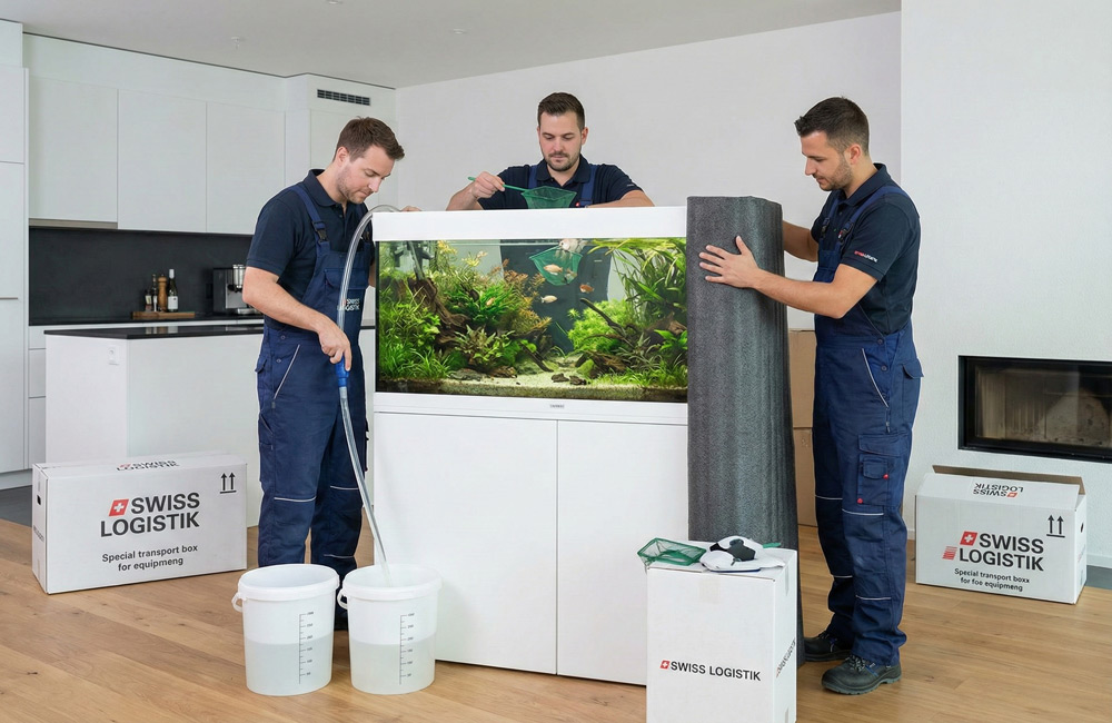 Umzug mit Aquarium: Die Königsdisziplin für sichere Tiertransporte