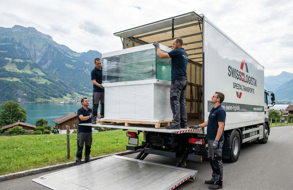 Ihr Umzug mit Aquarium in besten Händen: Swiss Logistik nutzt spezielle Ausrüstung und erfahrene Mitarbeiter für den sicheren Transport großer Aquarien in der ganzen Schweiz.