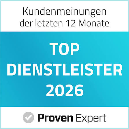 ProvenExpert Siegel Top Dienstleister 2026