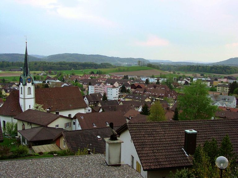 Fislisbach in der Gemeinde Fislisbach (Kanton Aargau)