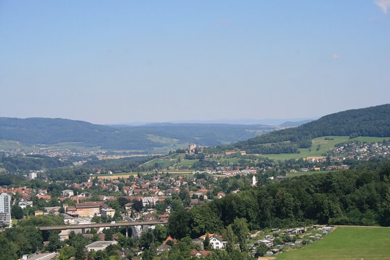Niederlenz in der Gemeinde Niederlenz (Kanton Aargau)