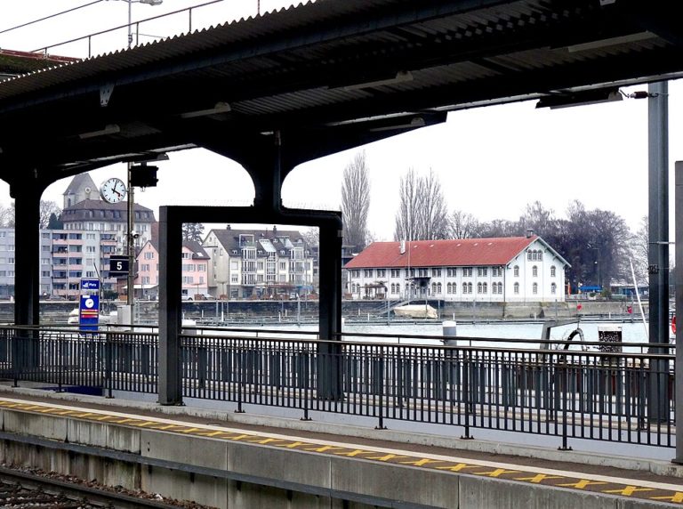 Bahnhof in Romanshorn (Kanton Thurgau)