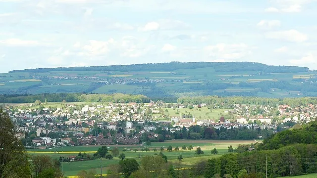 Umzug in Wohlen – Bildmotiv: Blick vom Sandbühl auf Wohlen